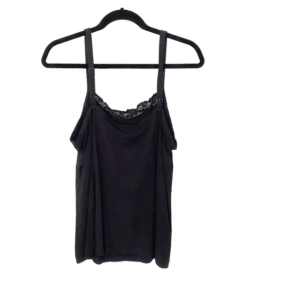 Chico's Black Lace Camisole Cami Tank Top Size 2 (Women's 12) - Picture 4 of 6